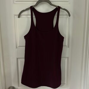 Lululemon Athletica Burgundy Fitted Sleeveless Tank Top